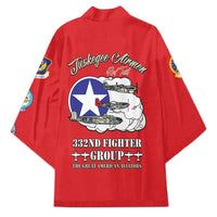 Tuskegee Airmen WWII Heroes Kimono The Great American Aviators Red Art - Wonder Print Shop