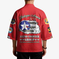 Tuskegee Airmen WWII Heroes Kimono The Great American Aviators Red Art - Wonder Print Shop