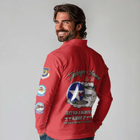 Tuskegee Airmen WWII Heroes Long Sleeve Polo Shirt The Great American Aviators Red Art - Wonder Print Shop