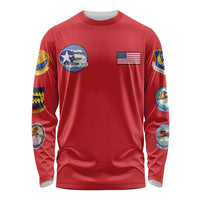 Tuskegee Airmen WWII Heroes Long Sleeve Shirt The Great American Aviators Red Art - Wonder Print Shop