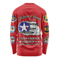 Tuskegee Airmen WWII Heroes Long Sleeve Shirt The Great American Aviators Red Art - Wonder Print Shop