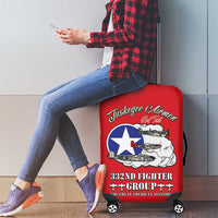 Tuskegee Airmen WWII Heroes Luggage Cover The Great American Aviators Red Art - Wonder Print Shop