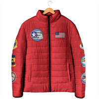 Tuskegee Airmen WWII Heroes Padded Jacket The Great American Aviators Red Art - Wonder Print Shop