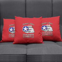 Tuskegee Airmen WWII Heroes Pillow Cover The Great American Aviators Red Art - Wonder Print Shop