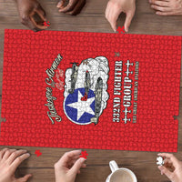 Tuskegee Airmen WWII Heroes Puzzle The Great American Aviators Red Art - Wonder Print Shop