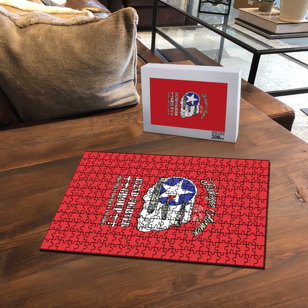 Tuskegee Airmen WWII Heroes Puzzle The Great American Aviators Red Art - Wonder Print Shop