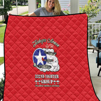 Tuskegee Airmen WWII Heroes Quilt The Great American Aviators Red Art - Wonder Print Shop