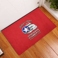 Tuskegee Airmen WWII Heroes Rubber Doormat The Great American Aviators Red Art - Wonder Print Shop