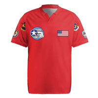 Tuskegee Airmen WWII Heroes Rugby Jersey The Great American Aviators Red Art - Wonder Print Shop
