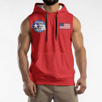 Tuskegee Airmen WWII Heroes Sleeveless Hoodie The Great American Aviators Red Art - Wonder Print Shop