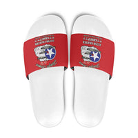 Tuskegee Airmen WWII Heroes Slide Sandals The Great American Aviators Red Art - Wonder Print Shop