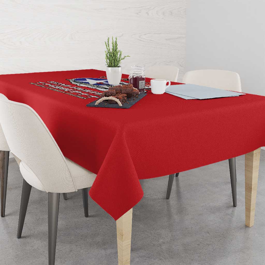 Tuskegee Airmen WWII Heroes Tablecloth The Great American Aviators Red Art - Wonder Print Shop