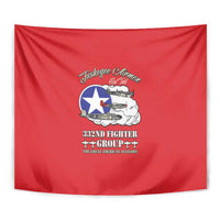 Tuskegee Airmen WWII Heroes Tapestry The Great American Aviators Red Art - Wonder Print Shop