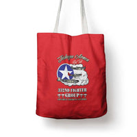 Tuskegee Airmen WWII Heroes Tote Bag The Great American Aviators Red Art - Wonder Print Shop