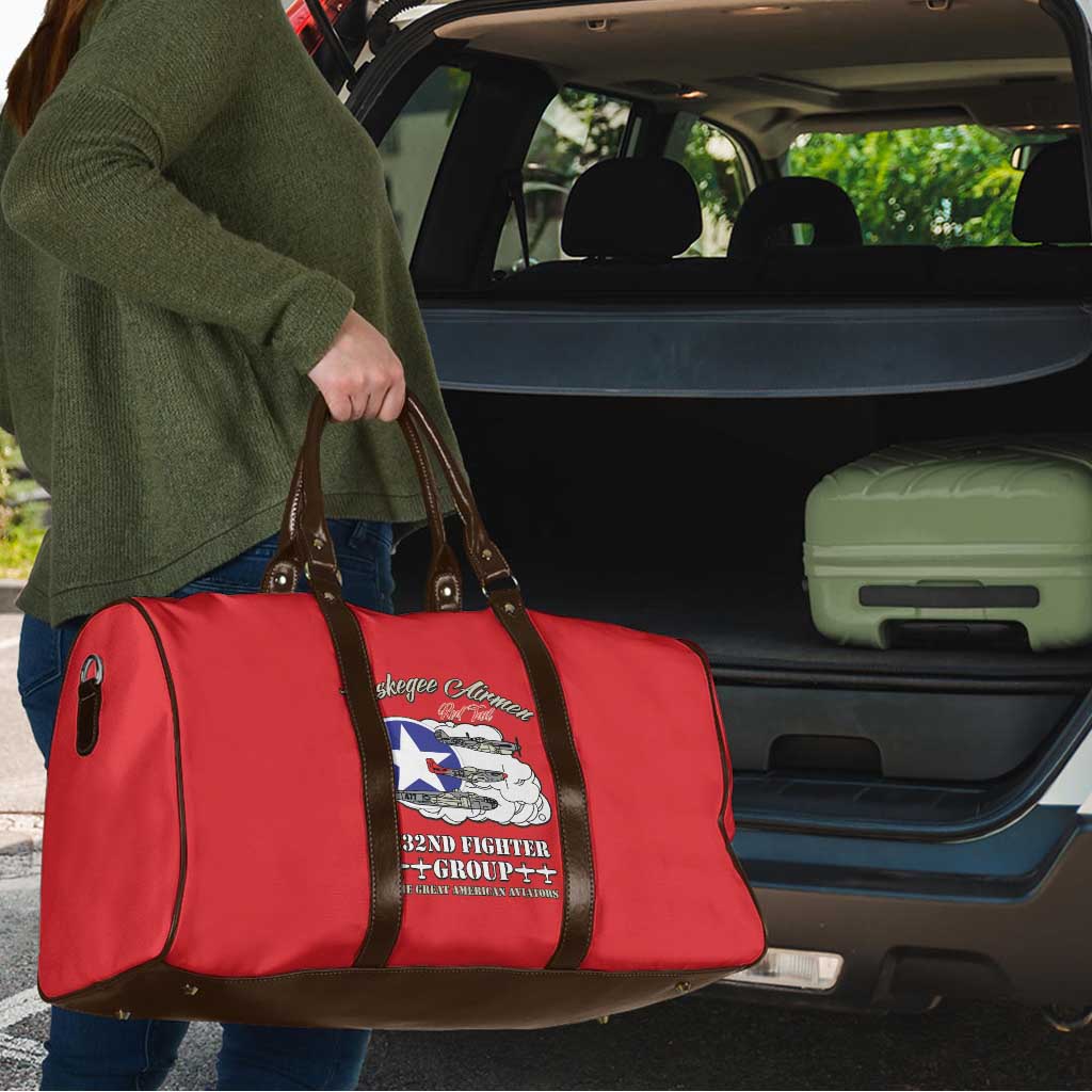 Tuskegee Airmen WWII Heroes Travel Bag The Great American Aviators Red Art - Wonder Print Shop