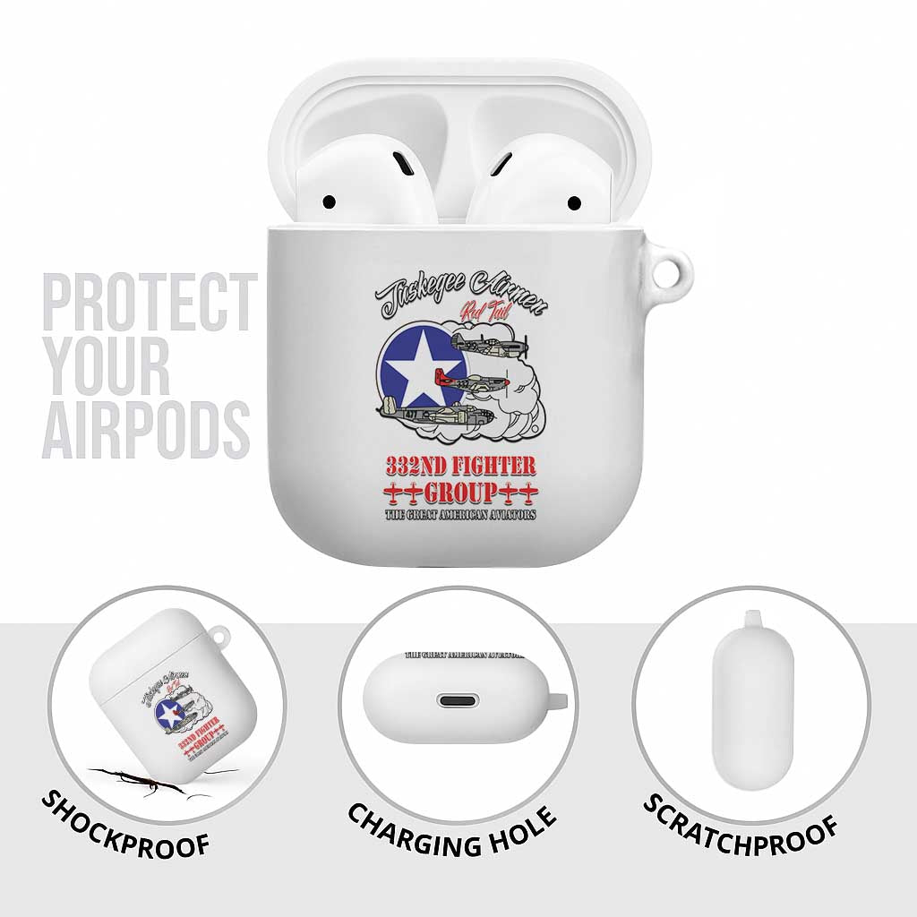 Tuskegee Airmen WWII Heroes AirPods Case The Great American Aviators White Art - Wonder Print Shop
