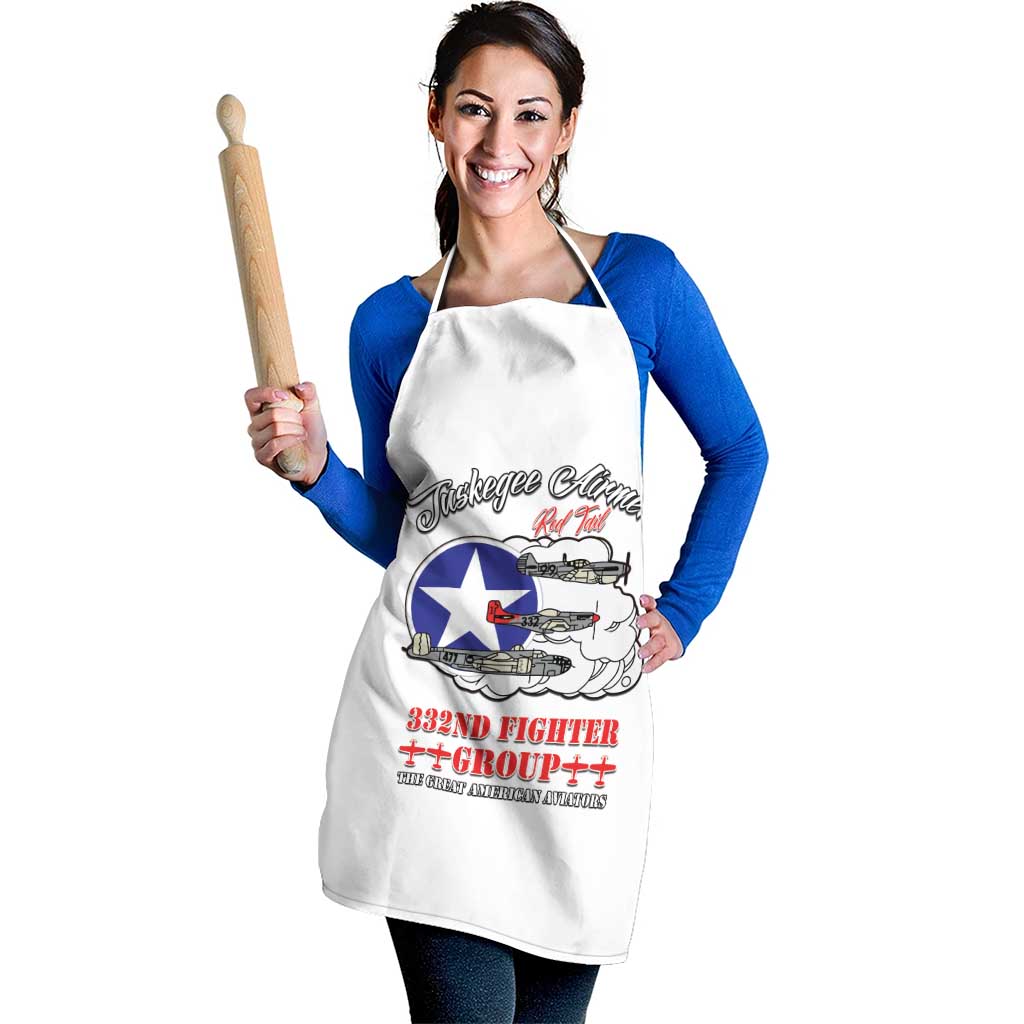 Tuskegee Airmen WWII Heroes Apron The Great American Aviators White Art - Wonder Print Shop