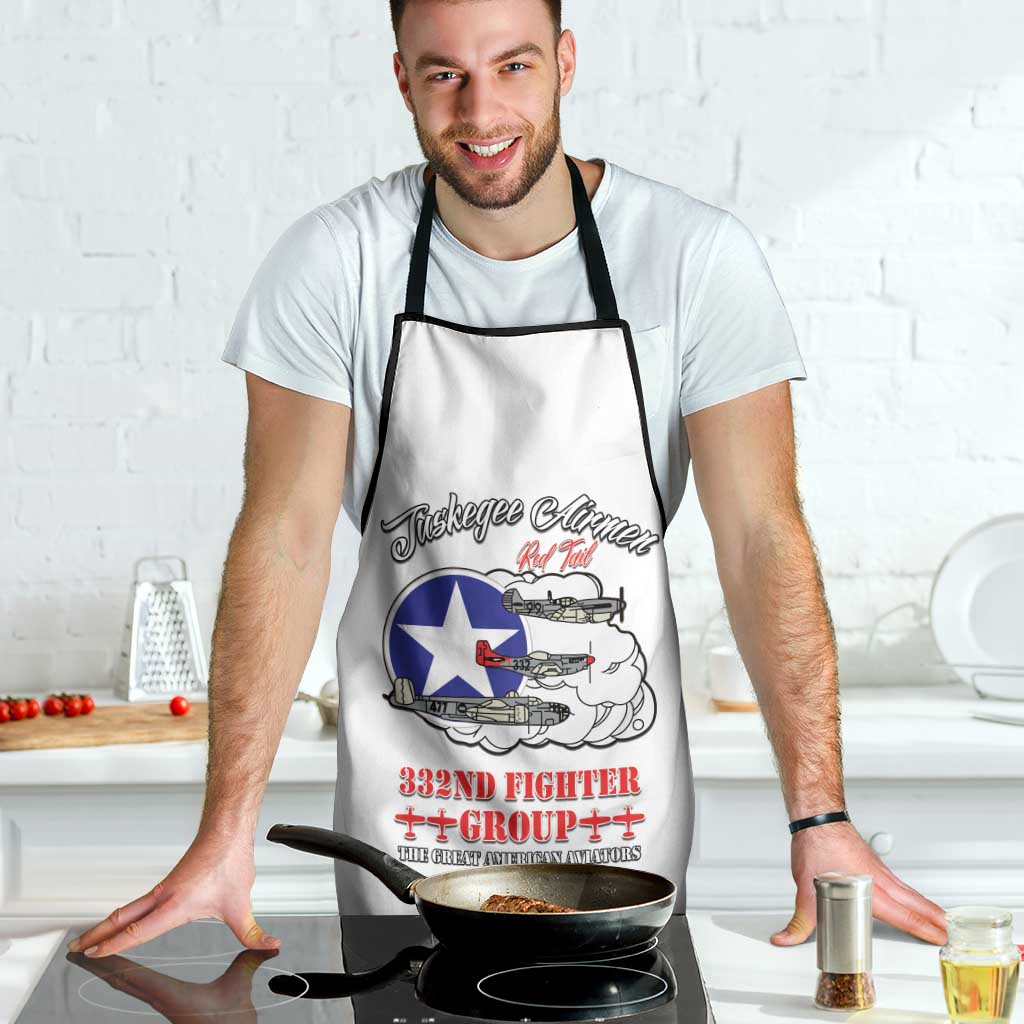 Tuskegee Airmen WWII Heroes Apron The Great American Aviators White Art - Wonder Print Shop