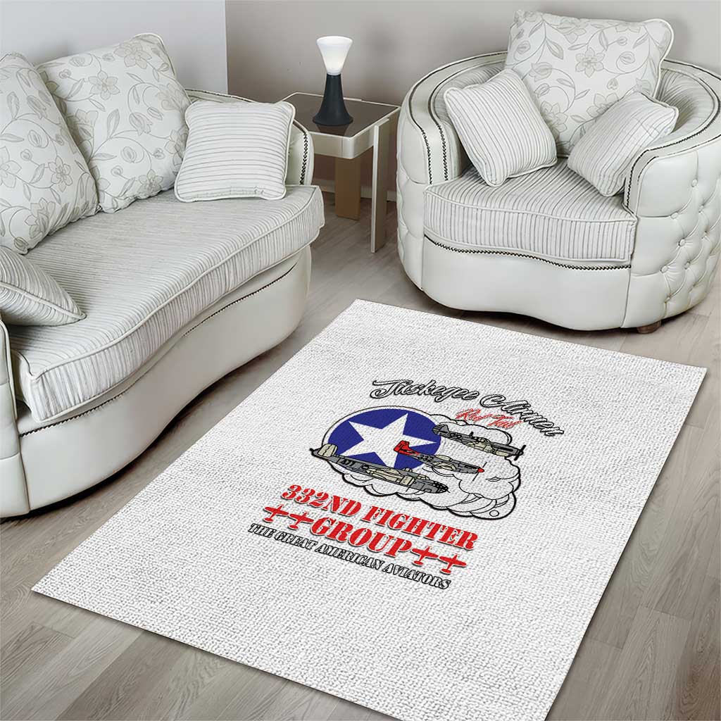 Tuskegee Airmen WWII Heroes Area Rug The Great American Aviators White Art - Wonder Print Shop