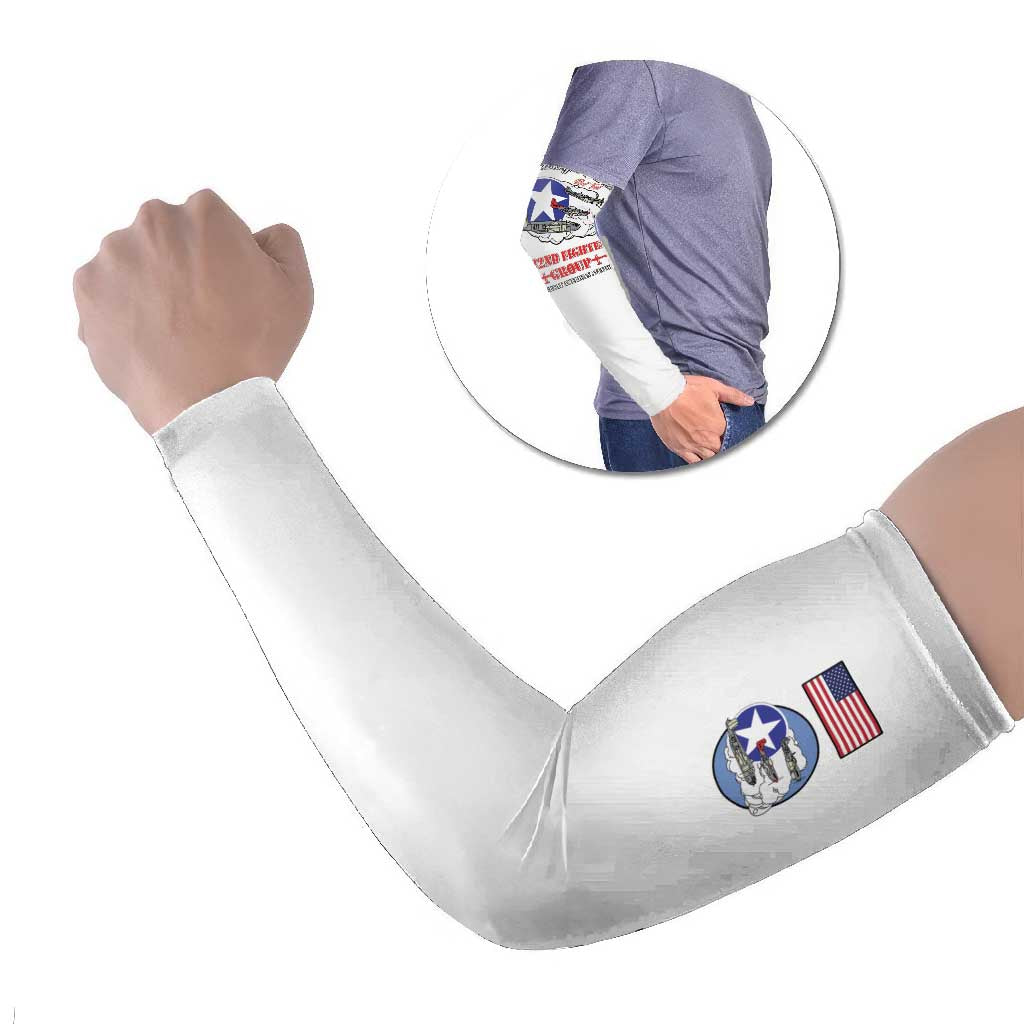 Tuskegee Airmen WWII Heroes Arm Sleeves The Great American Aviators White Art - Wonder Print Shop