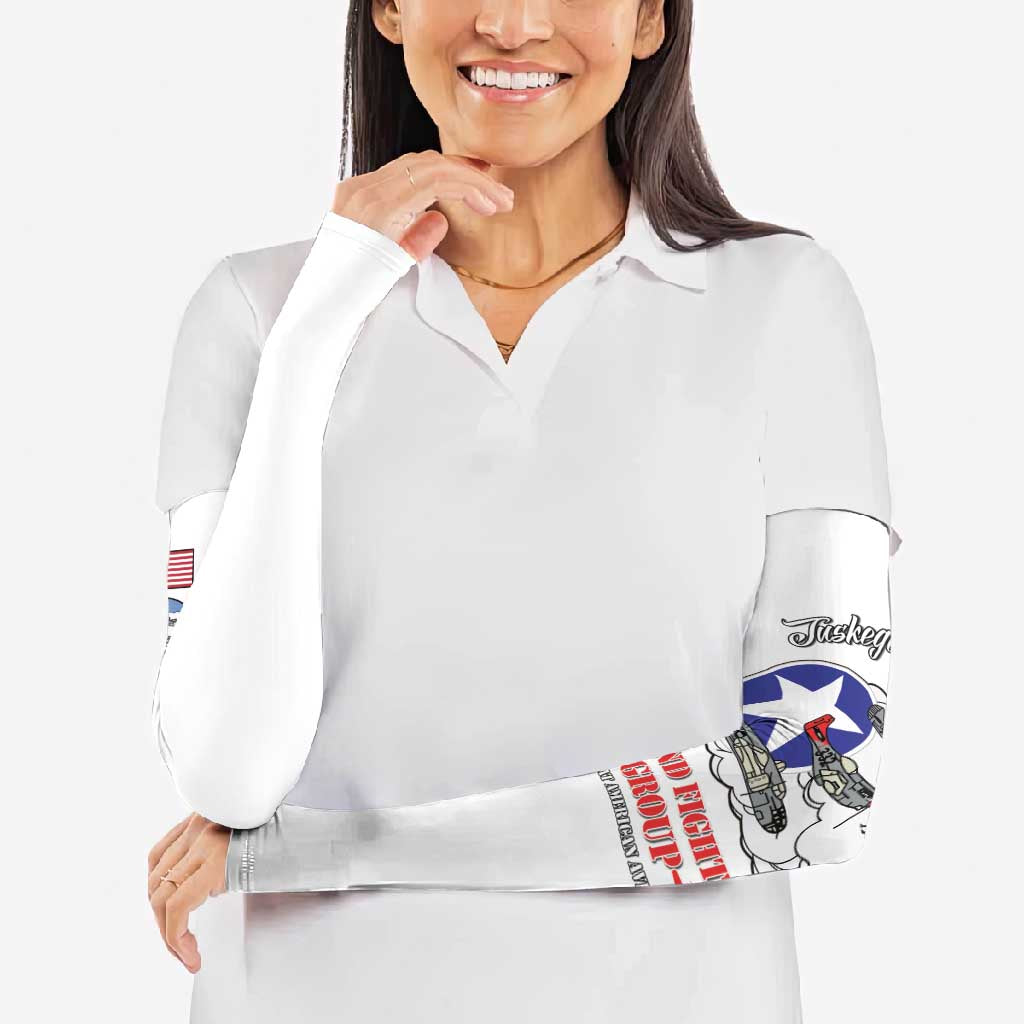 Tuskegee Airmen WWII Heroes Arm Sleeves The Great American Aviators White Art - Wonder Print Shop