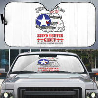 Tuskegee Airmen WWII Heroes Auto Sun Shade The Great American Aviators White Art - Wonder Print Shop