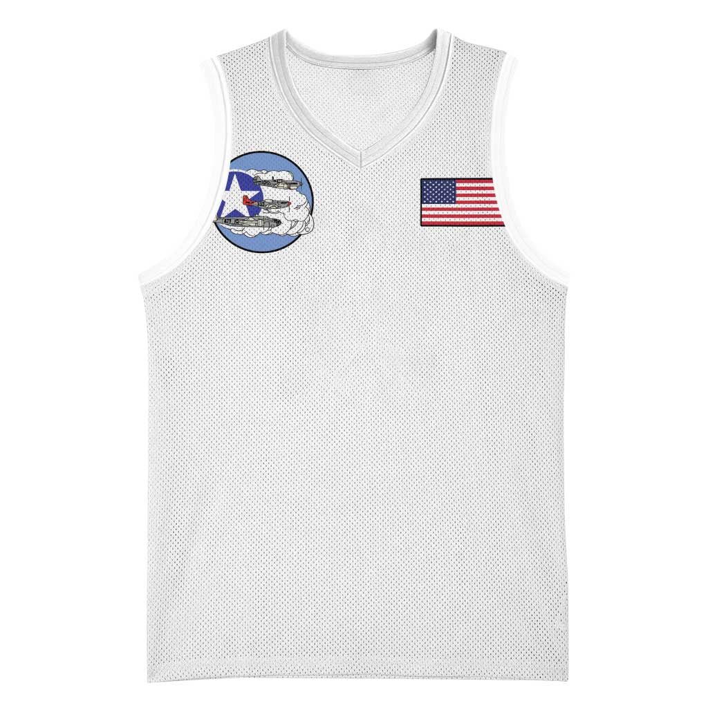 Tuskegee Airmen WWII Heroes Basketball Jersey The Great American Aviators White Art - Wonder Print Shop