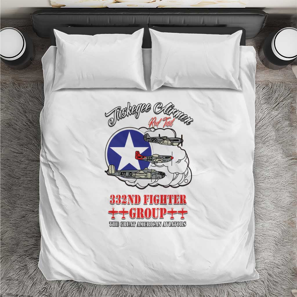 Tuskegee Airmen WWII Heroes Bedding Set The Great American Aviators White Art - Wonder Print Shop