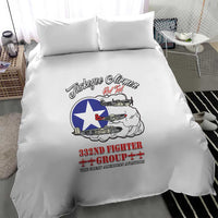 Tuskegee Airmen WWII Heroes Bedding Set The Great American Aviators White Art - Wonder Print Shop