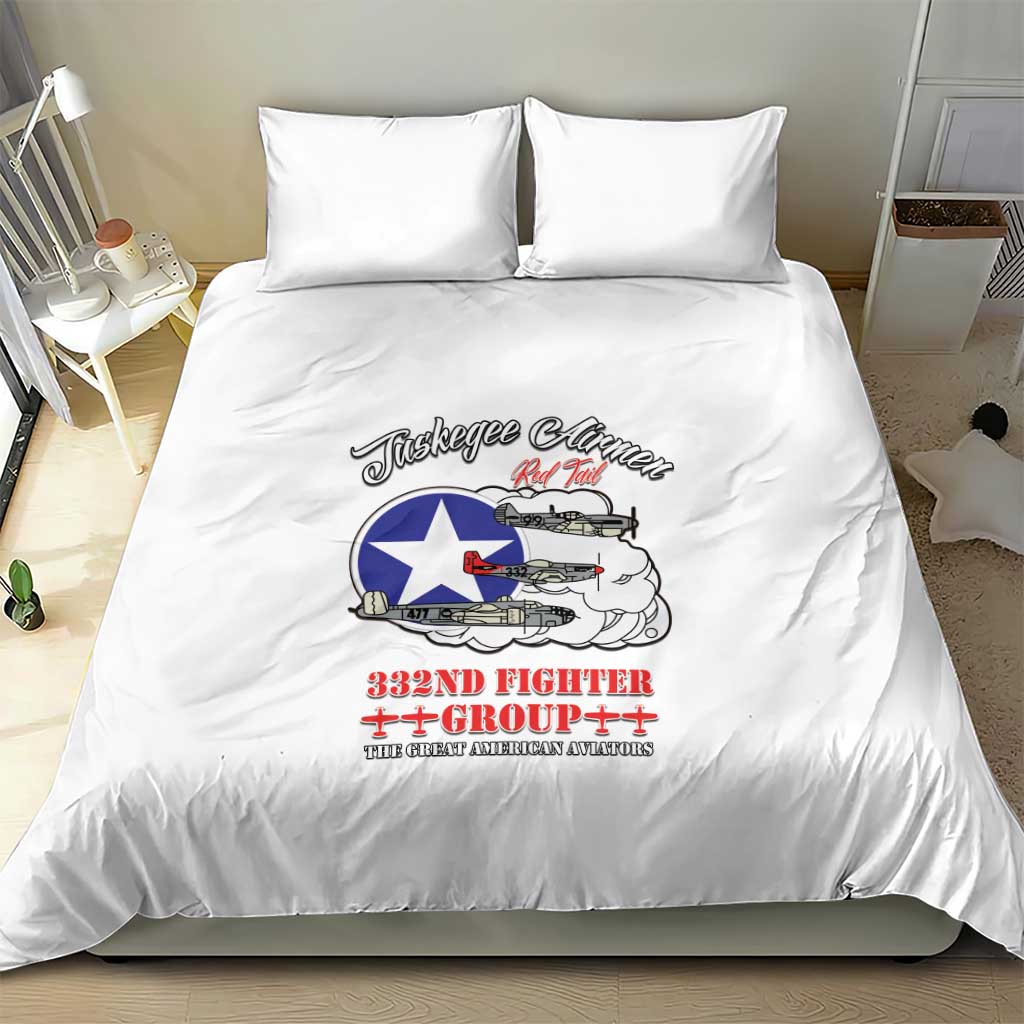 Tuskegee Airmen WWII Heroes Bedding Set The Great American Aviators White Art - Wonder Print Shop