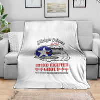 Tuskegee Airmen WWII Heroes Blanket The Great American Aviators White Art - Wonder Print Shop