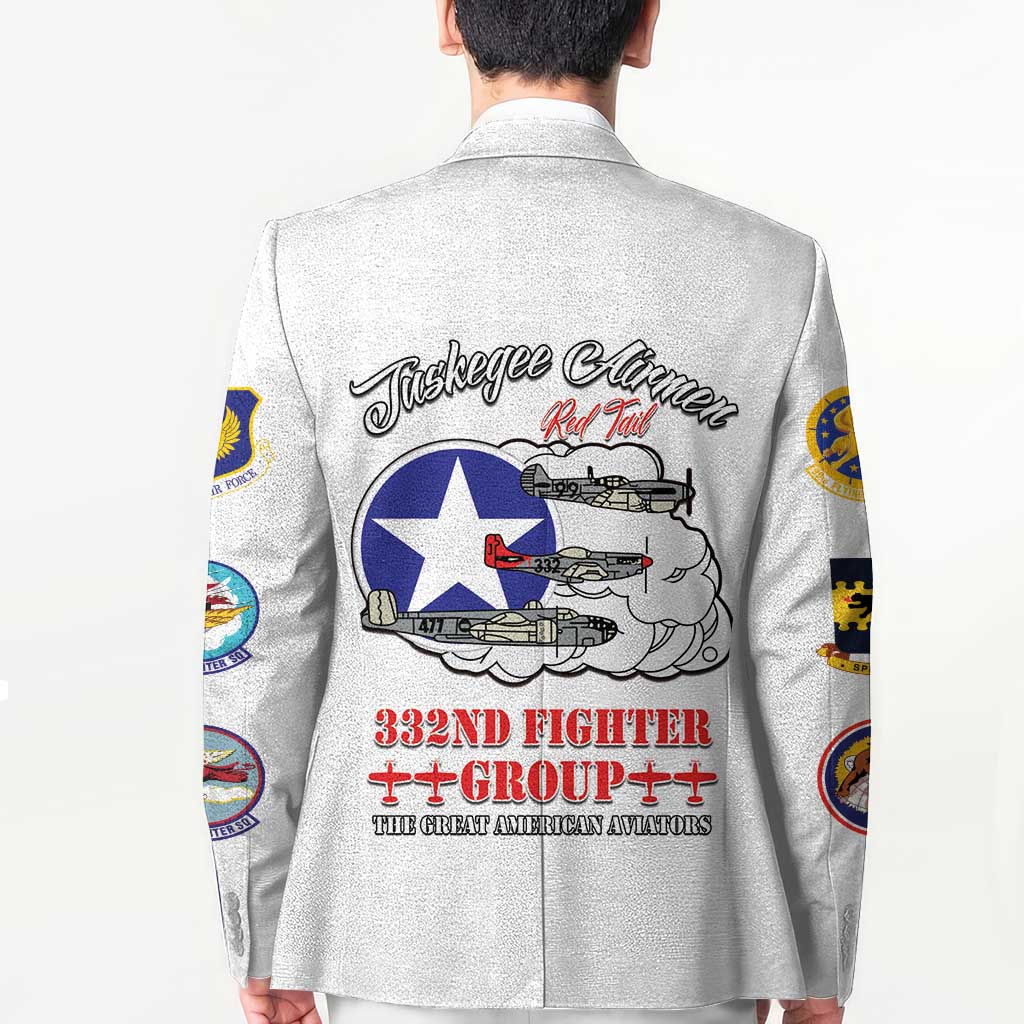 Tuskegee Airmen WWII Heroes Blazer The Great American Aviators White Art - Wonder Print Shop