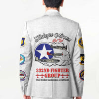 Tuskegee Airmen WWII Heroes Blazer The Great American Aviators White Art - Wonder Print Shop
