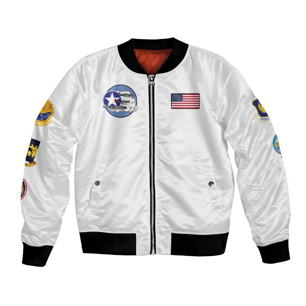 Tuskegee Airmen WWII Heroes Bomber Jacket The Great American Aviators White Art - Wonder Print Shop