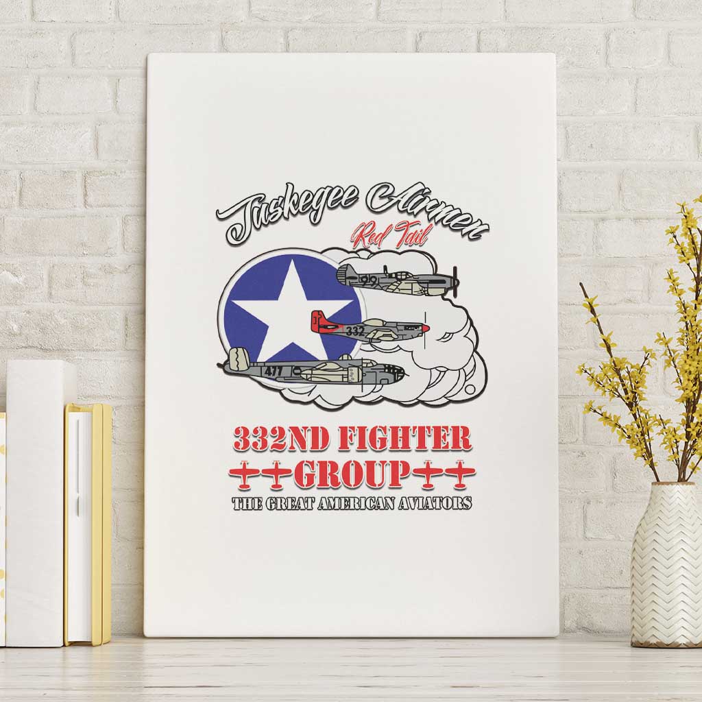 Tuskegee Airmen WWII Heroes Canvas Wall Art The Great American Aviators White Art - Wonder Print Shop
