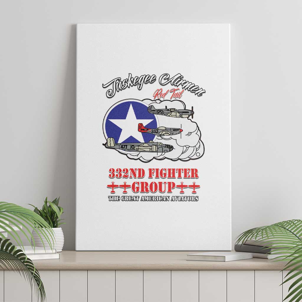 Tuskegee Airmen WWII Heroes Canvas Wall Art The Great American Aviators White Art - Wonder Print Shop