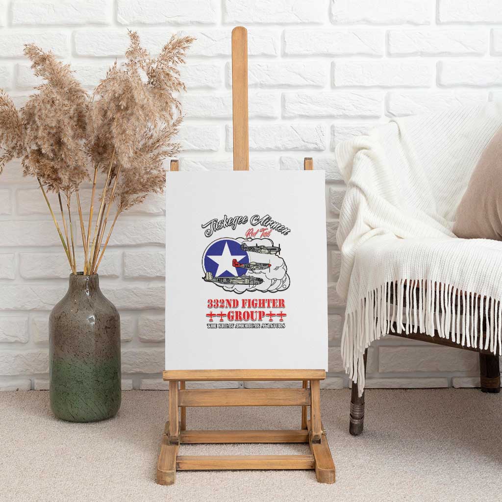 Tuskegee Airmen WWII Heroes Canvas Wall Art The Great American Aviators White Art - Wonder Print Shop