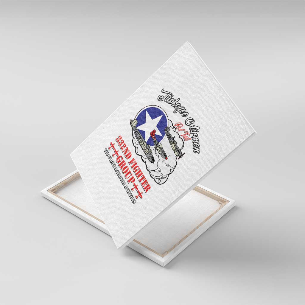 Tuskegee Airmen WWII Heroes Canvas Wall Art The Great American Aviators White Art - Wonder Print Shop