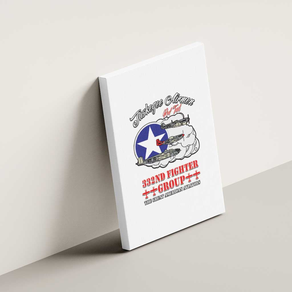 Tuskegee Airmen WWII Heroes Canvas Wall Art The Great American Aviators White Art - Wonder Print Shop