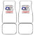 Tuskegee Airmen WWII Heroes Car Mats The Great American Aviators White Art - Wonder Print Shop