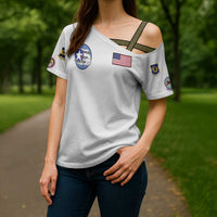 Tuskegee Airmen WWII Heroes Cross Shoulder Shirt The Great American Aviators White Art - Wonder Print Shop