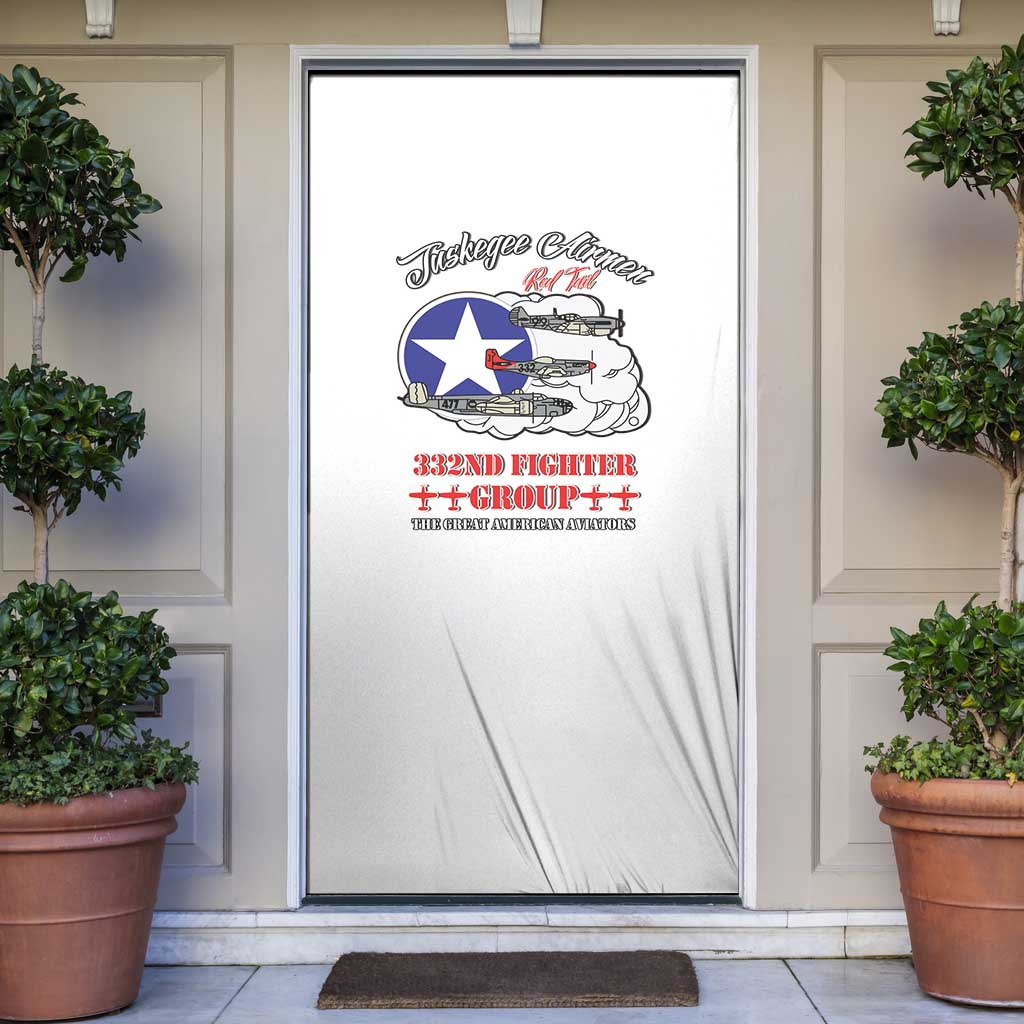 Tuskegee Airmen WWII Heroes Door Cover The Great American Aviators White Art - Wonder Print Shop