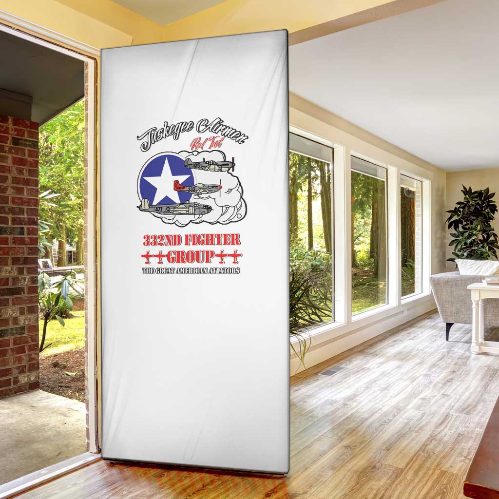 Tuskegee Airmen WWII Heroes Door Cover The Great American Aviators White Art - Wonder Print Shop