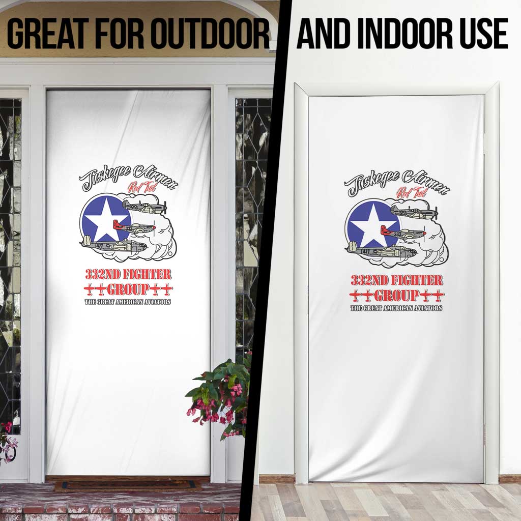 Tuskegee Airmen WWII Heroes Door Cover The Great American Aviators White Art - Wonder Print Shop