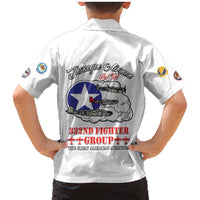 Tuskegee Airmen WWII Heroes Family Matching Mermaid Dress and Hawaiian Shirt The Great American Aviators White Art - Wonder Print Shop