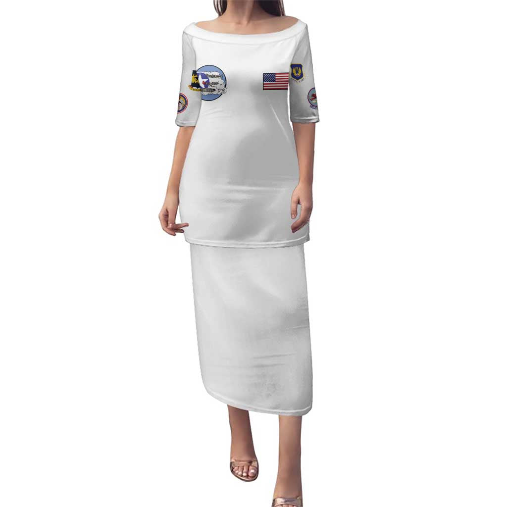 Tuskegee Airmen WWII Heroes Family Matching Puletasi and Hawaiian Shirt The Great American Aviators White Art - Wonder Print Shop