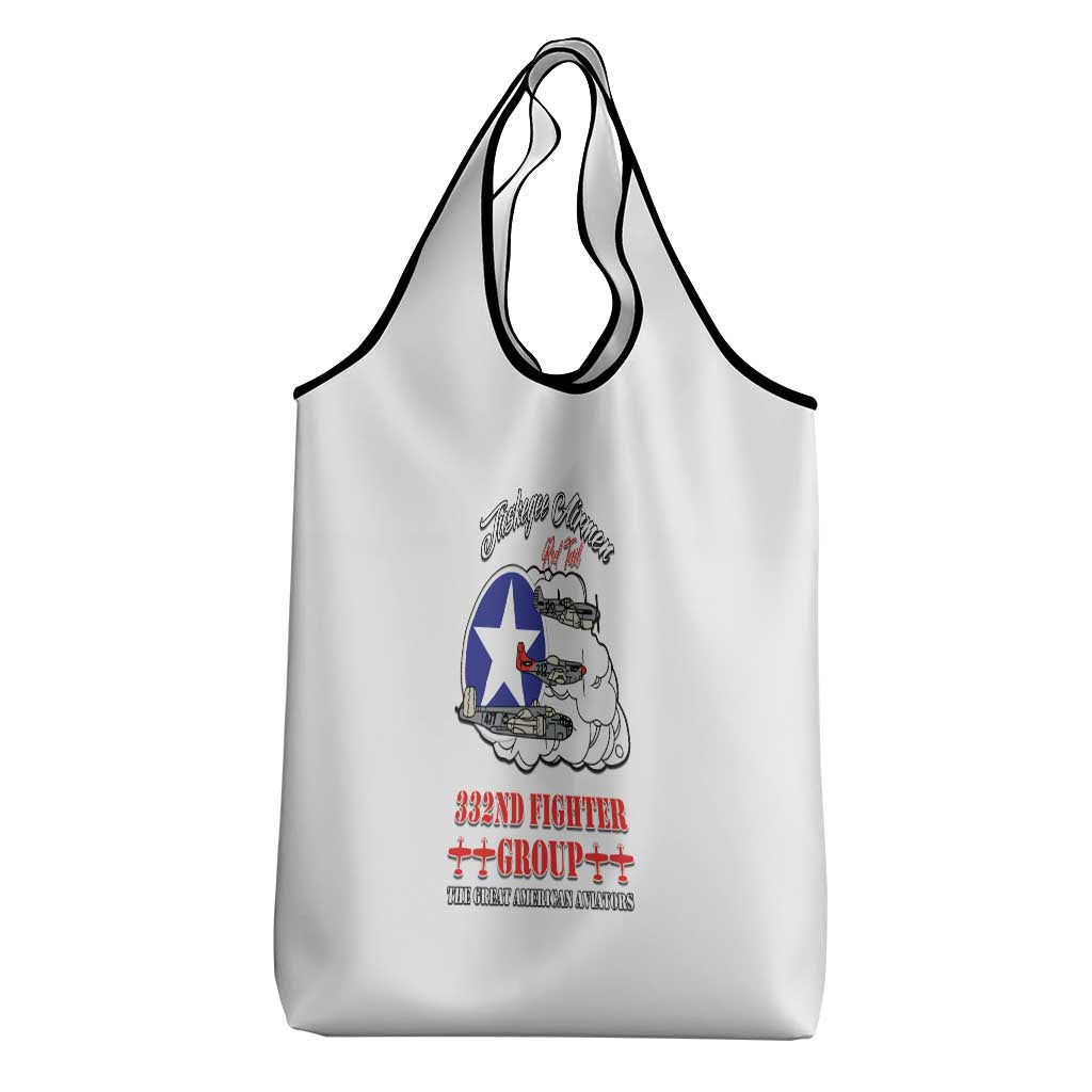Tuskegee Airmen WWII Heroes Grocery Bag The Great American Aviators White Art - Wonder Print Shop