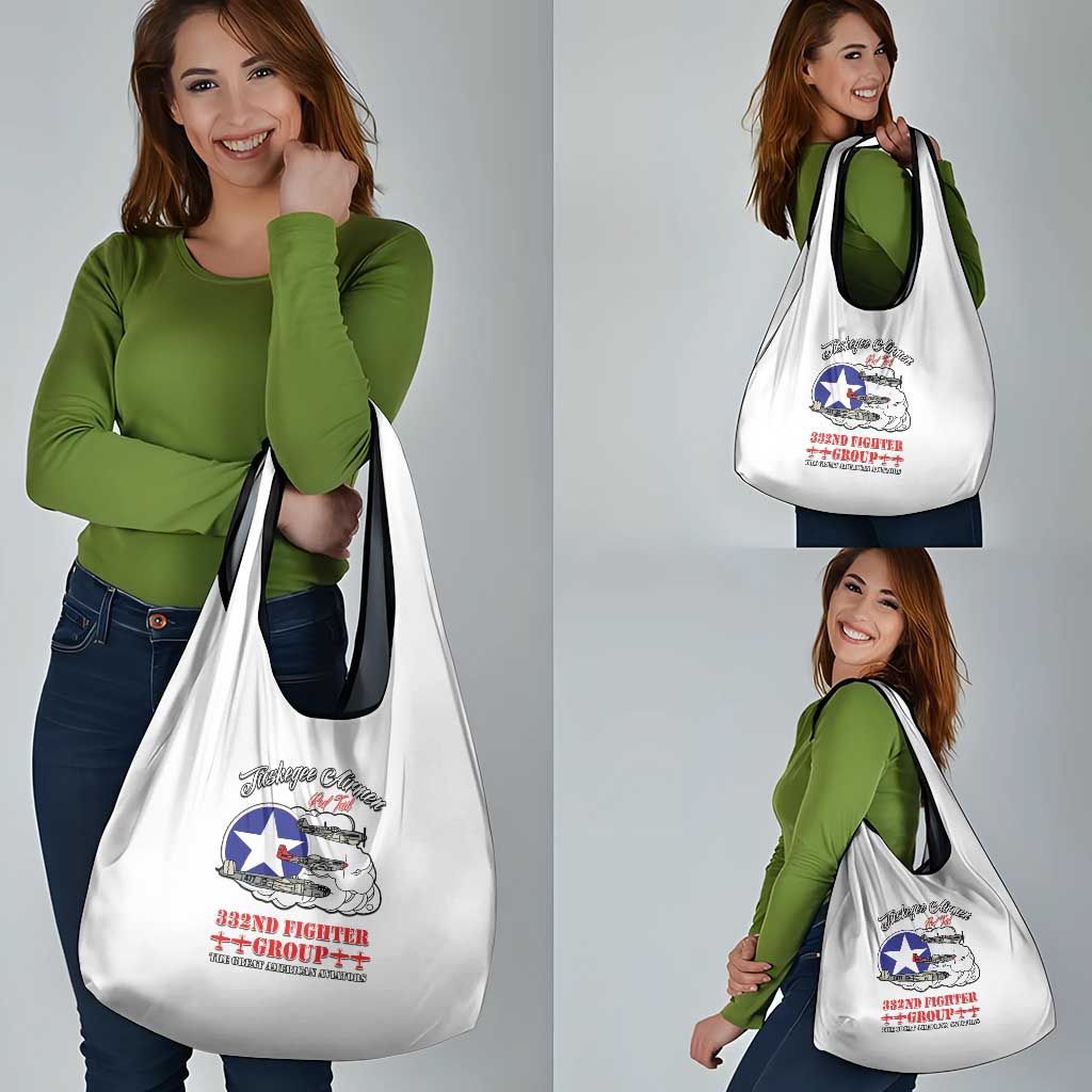 Tuskegee Airmen WWII Heroes Grocery Bag The Great American Aviators White Art - Wonder Print Shop