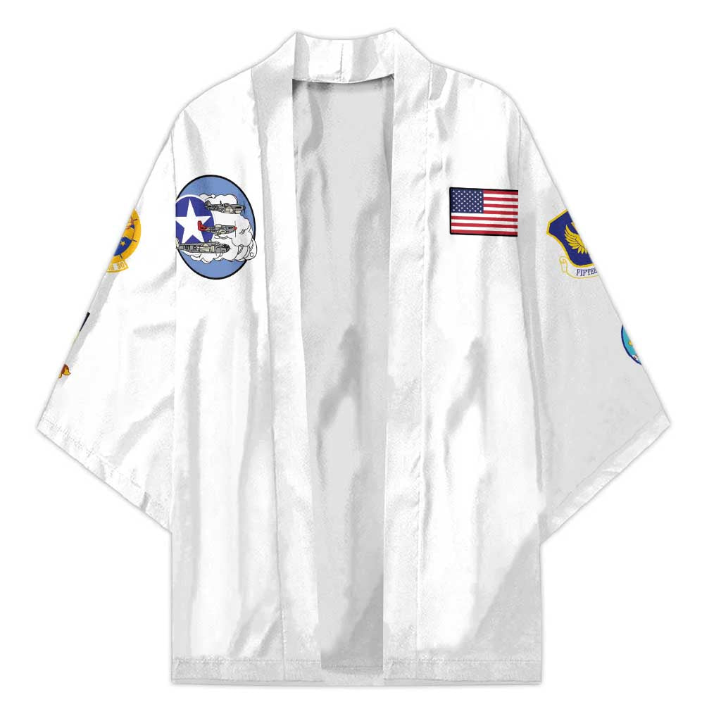 Tuskegee Airmen WWII Heroes Kimono The Great American Aviators White Art - Wonder Print Shop