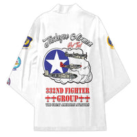Tuskegee Airmen WWII Heroes Kimono The Great American Aviators White Art - Wonder Print Shop